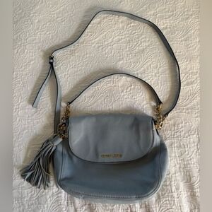 Michael Kors Light Blue Leather Crossbody Bag